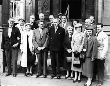 Mr Clelland  at Rothesay with Provost Frank Monroe 1950s